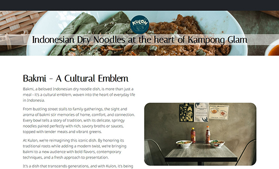 Brand section — About Us and company journey